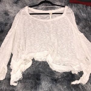 We the free white sweater